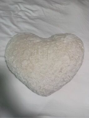 Target Plush Heart Pillow in Cream